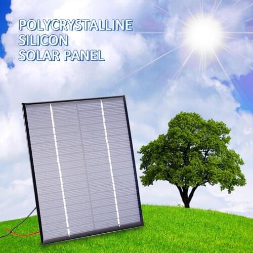 2W Solar Panels Solar Panel Energy Saving Mini Polycrystalline 110×136×3.0MM 18V Sun Power Module Charger DIY
