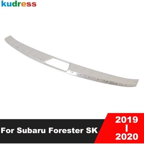 For Subaru Forester SK 2019 2020 Stainless Steel Inner Rear Trunk Bumper Cover Trim Tail Gate Door Sill Plate Protector Guard