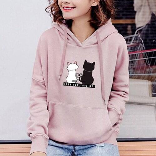 Hoodies Solid Color Hooded Top Women Breathable Comfortable Sweatshirt Long-Sleeved Student Autumn Casual Hooded Streetwearr