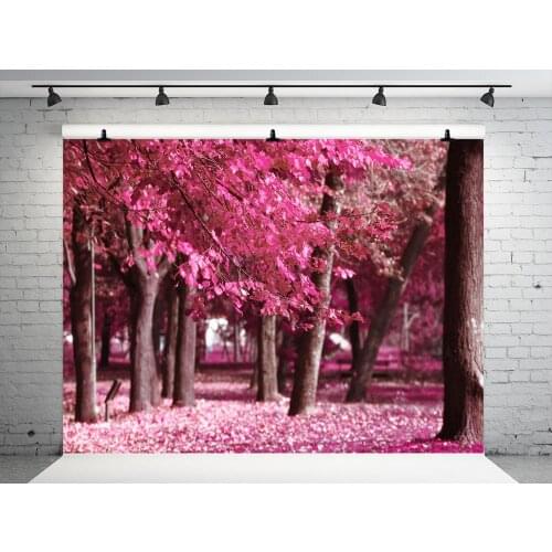 VinylBDS Pink Tree Wedding Photography Background Microfiber Washable Photo Backdrops Materiel Photo Studio Photography Photo