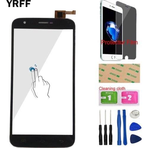 5.5'' Touch Screen Panel For Doogee Y100 Plus Touch Screen Glass Front Glass Digitizer Panel Sensor Tools + Protector Film