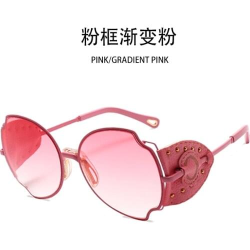 Women Sunglasses With Leather Fashion Party Glasses