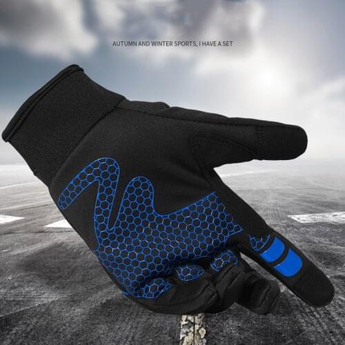 Winter cycling gloves long finger gel touch screen 2019 Fashion Cycling Gloves Anti Skid MTB Bike Gloves Bicycle Gloves