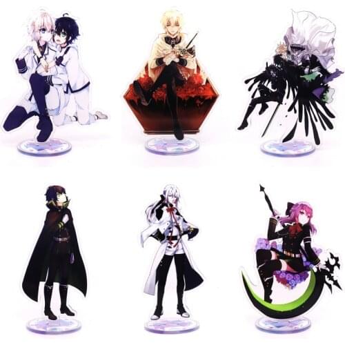 1pcs Creative Anime Krul Tepes Cartoon Seraph of the end Printed Acrylic Stand Figure Cosplay Prop Desk Decor for Boy Girl Gift