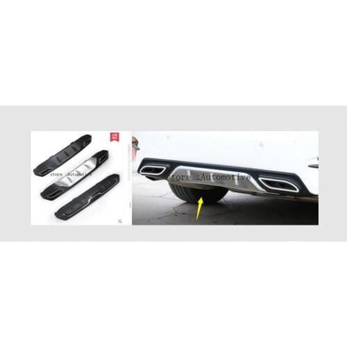 2016 2017 2018 Sport Style Car Rear Bumper Diffuser Spoiler Upgrade Replacement Exhaust Pipe For HONDA CIVIC Sedan 10th Gen