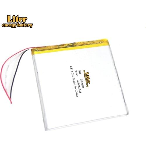 3.7V 359090 4000mah Liter energy battery Rechargeable Batterie 3-wire New Battery For Teclast P85 Tablet PC Accumulator
