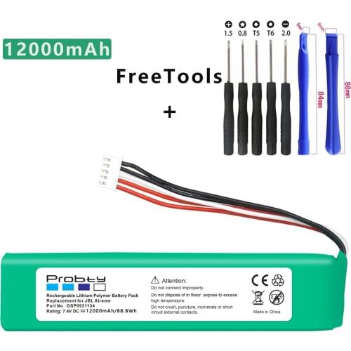 12000mAh GSP0931134 Battery for JBL XTREME Xtreme Speaker Baterie