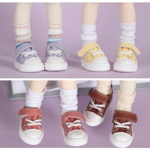 BJD Doll Accessories Multicolor Canvas Shoes Sneakers Doll Shoes 1/6 Yosd BJD Doll Shoes