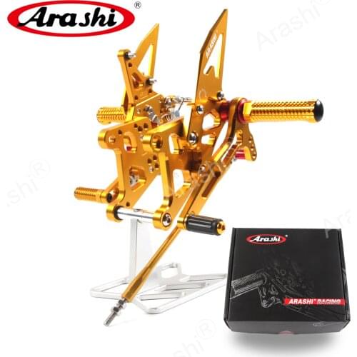 Arashi New CNC Adjustable Footrest For HONDA CBR300R 2015 - 2018 Rider Foot Pegs Rearset CBR 300 R CBR300 300R 2016 2017 2018