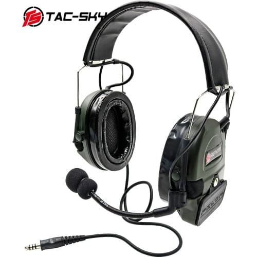 TAC-SKY COMTAC I Silicone Earmuff Version Noise Reduction Pickup Tactical Shooting Hearing Protection Tactical Headphones FG