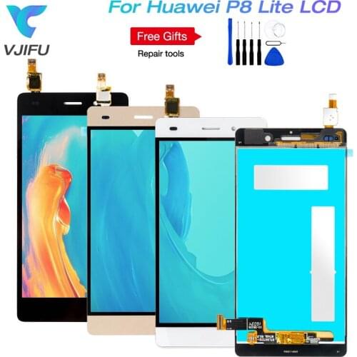 For HUAWEI P8 Lite LCD Display Touch Screen Digitizer with Frame For HUAWEI P8lite Display GRA-L09 P8 Lite Display ALE-L21 LCD
