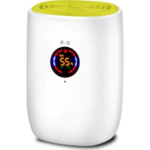 Electric mini air dehumidifier 800ml portable LED discplay air purifier machine automatic power-off defrost for home 100-240V EU