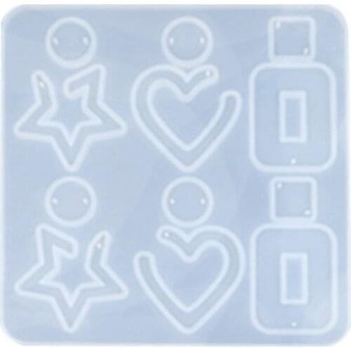 Crystal Resin Mold Geometric Irregular Earring Necklace Mould Pendant Making Tool DIY Craft