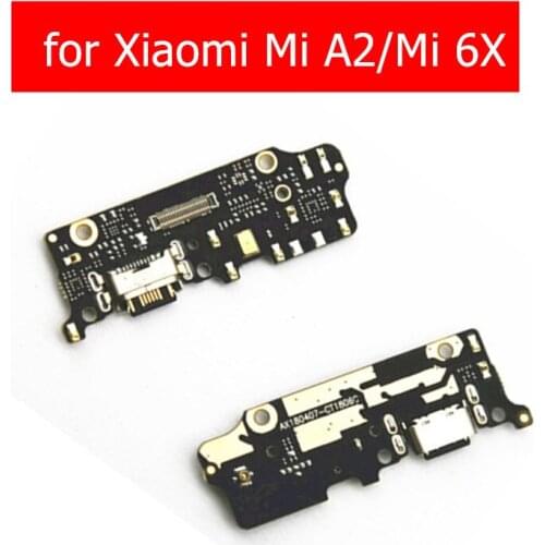 For Xiaomi Mi A2 USB Charger Connector Flex Cable for Xiaomi Mi 6X USB Charging Dock PCB Board Flex Cable Repair Spare Parts