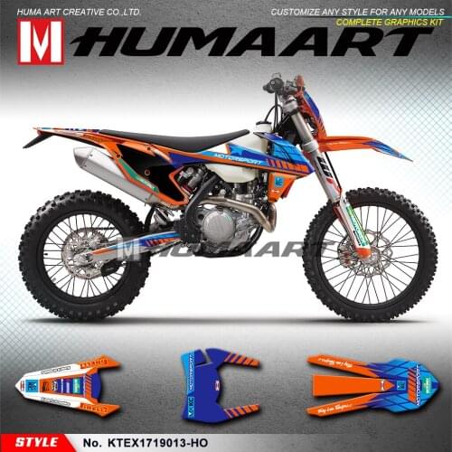 HUMAART Motocross Stickers Custom Graphics Vinyl Wraps for 125 150 250 300 350 450 500 EXC F EXC-F XCW XC-W 2017 2018 2019
