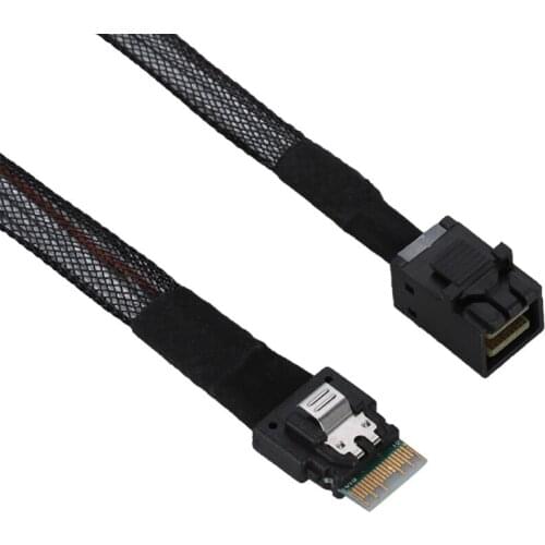 Mini SAS38P SFF-8654 to SAS SFF-8643 Server HDD Data Transmission Cable Server Data Cable 0.5m