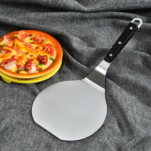 Kitchen Baking Tools Stainless Steel Pizza Spatula Comfortable Grip Handle Hanging Hole Useful Non-Stick