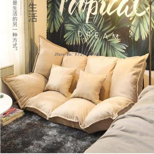 Lazy sofa tatami folding double small apartment net red bedroom single simple ground sofa bed dual-use