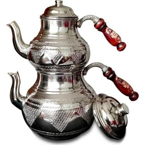 Copper Teapot Turkish Tea Authentic Tea Sets Herb Tea Stem Tea 100 Handmade Copper Teapot Carving Processing Authentic tea Shop
