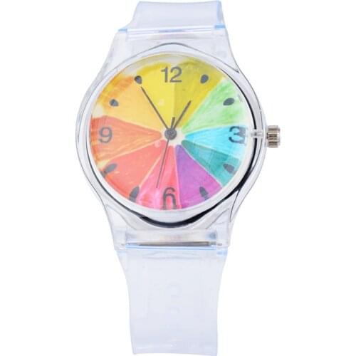 Lovely Cartoon Children Watch Pink The Young Girl Heart Watermelon The Windmill Kids Watches