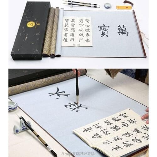 Reusable Chinese Calligraphy Magic Water Writing Cloth Brush Pens Copybook Set Practice N06 20 Dropship