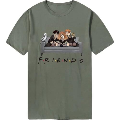 We Are Friends Harajuku Mens T Shirts Short Sleeve Fashion Plus Size Tshirts Military Black Male Cosplay Tees Top Camiseta Homme