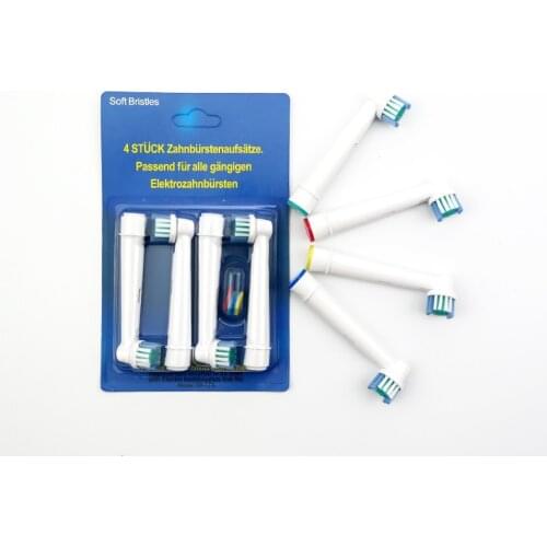 4 pcs /pack SB-17A Replacement Brush Heads For Braun oral B D12,D16,D29,D20,D32,OC20,D10513, DB4510k 3744 3709 3757 D19 OC18 D81