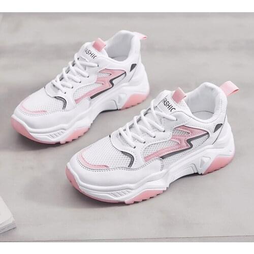 2020 New Hot Shoes All-match Sports Womens Shoes Lace-up Korean Casual Shoes All-match Student Shoes Ins Trend Womens Shoes