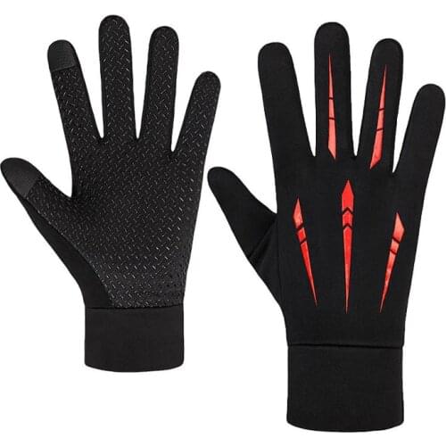Autumn Winter Mens Gloves Touch Screen Non-Slip Outdoor Skin-Friendly Cycling Sun Mountaineering Sports Soft Warm Male Gloves