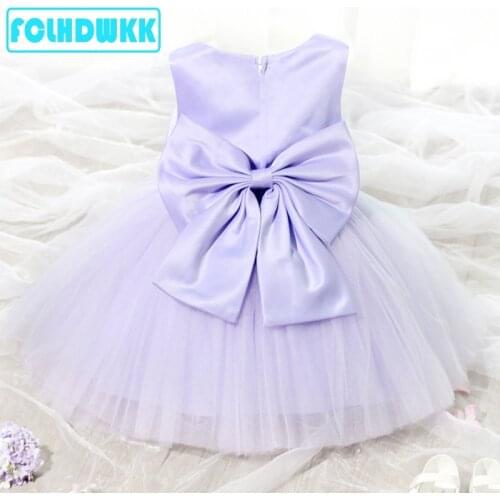 Flower Girls Dresses 2018 Summer New Brand Princess Girl Clothes Bowknot Sleeveless Party Dress Girls Clothes For 80-150cm Kid