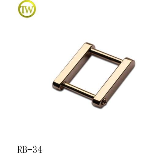 RB34 custom handbag buckle screw metal adjustable buckle for bag accessories