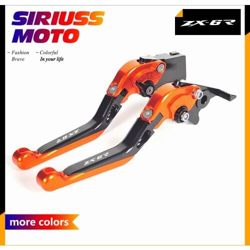 Motorycle Levers Foldable Motocross Brake Clutch Lever Case for Kawasaki ZX-6R ZX6R 636 2007-2016