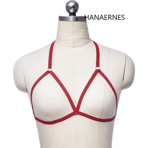 Sexy Multicolor Body Harness Cage Lingerie Harness Cage Bra 90s Cupless Lingerie Women Body Harness Belt Harness Belt Strap Bra