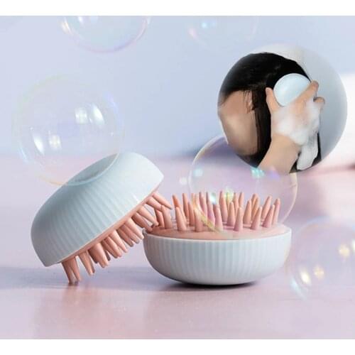 Bathroom Silicone Color Bath Brush Clean Scalp Massage Soft Brush Pet Scrub Brush Body Cleaning Tool Shower Spa Massage Brush