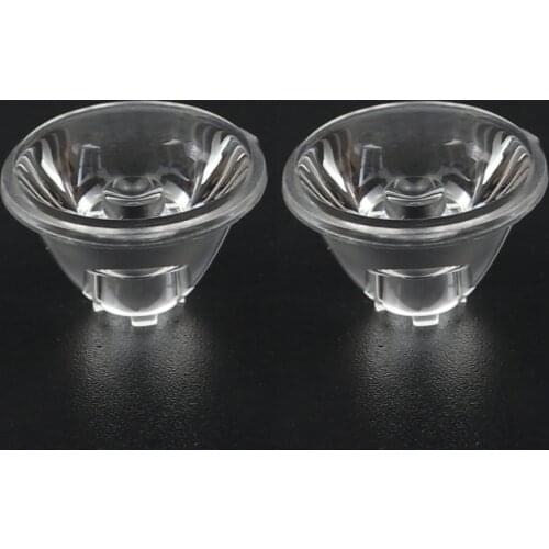 2pcs Diameter 17MM LED Lens T6 U2 U3 L2 LED Lenses 20 30 45 60 Degree flat / Bead / stripe surface lens 5050 XML XML2 PMMA lens