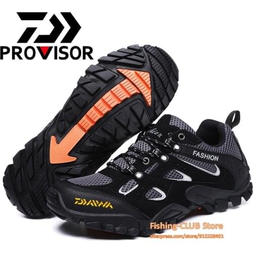 Daiwa Winter Fishing Water Shoes Men Beach Outdoor Wading Shoes Climbing Shoes Non-slip Quick-Drying Dawa Hiking Shoes Size39-45