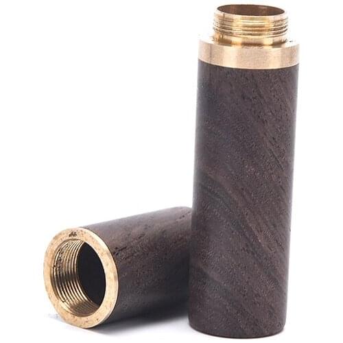 Hand-stitched Needle Storage Tube Diy Wooden Box Leather Woven Embroidery Tools Stitching Needle Storage Box