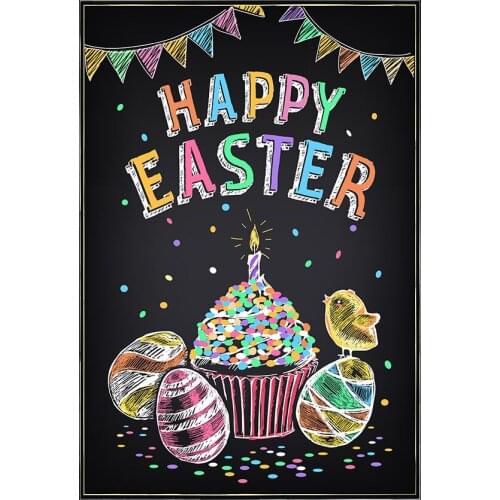 Blackboard photo backgrounds newborn portrait vinyl 2020 Easter photography backdrop of photo studio props Fotografia LV-1343