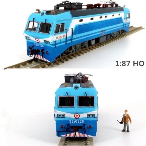 1:87 HO Scale SS8 Train Model Sand Table Train Architectural Scene Toys H2
