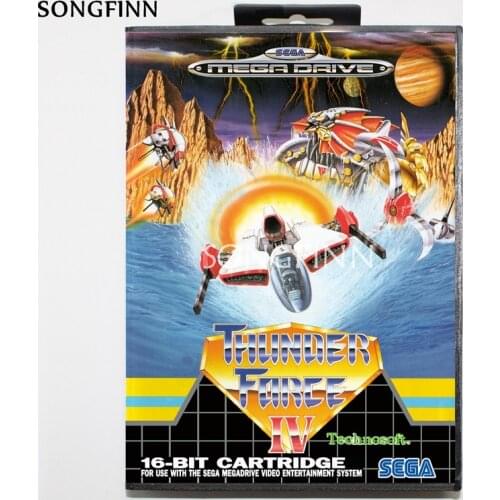 16 bit MD Memory Card With Box for Sega Mega Drive for Genesis Megadrive - Thunder Force 4