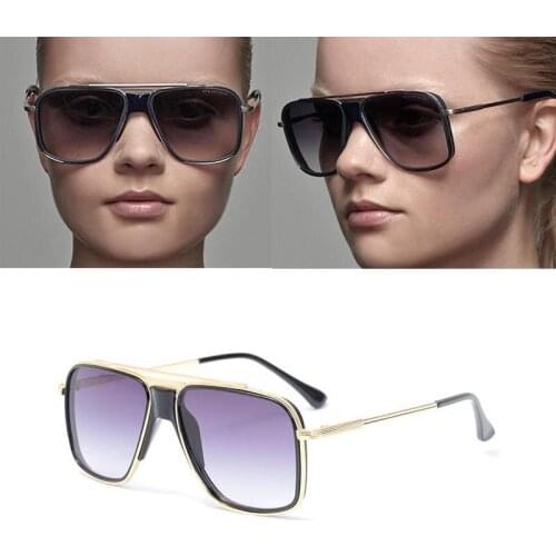 2020 fashion sunglasses mens European and American fashion sunglasses tide box thick bridge of the nose sunglasses men UV