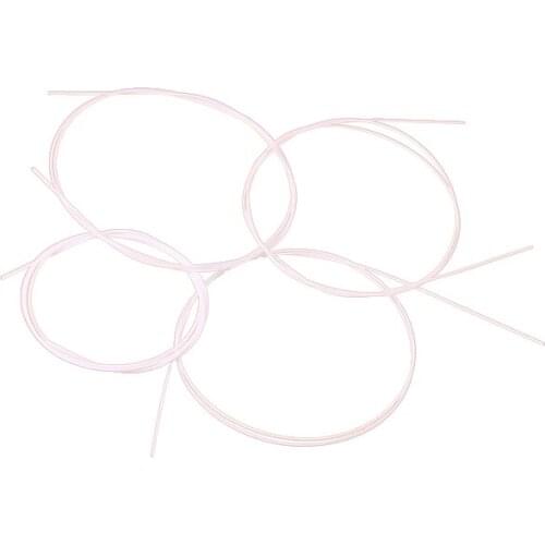 4pc White Solid Nylon Ukulele Strings Replacement Parts 4 Size 0.61 - 0.95mm New