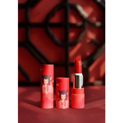 5/10/30/50pcs owl lucky girl rabbit cat dog oprea paper round 12.1mm empty lipstick tube Lip Balm Container shell packaging