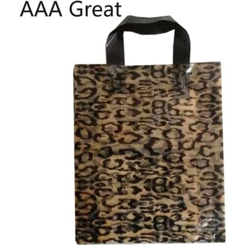 50Pcs/Lot Plastic Tote Bag Clothing Shopping Bags Gift Cosmetic Bag Supermarket Packaging Handle Food Storage Pouches Candy Nuts