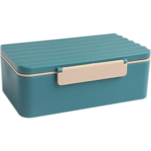 900ml Plastic Bento Box Creative Wave Lid Microwave Lunchbox Food Container School Office Lunch Box
