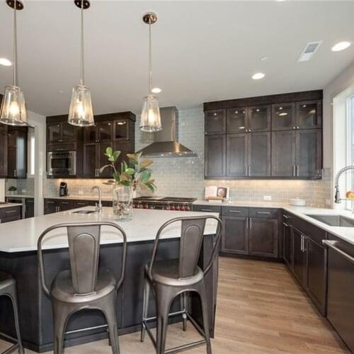 American Shaker Style Kitchen Furniture Solid Oak Wood Kitchen Cabinet