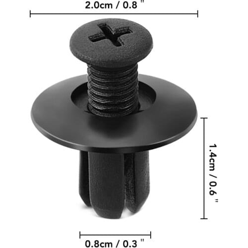 Auto Mixed Fastener Car Clips Vehicle Retainer Rivet Door Panel Fender Liner Bumper Fender Trim Plastic Rivet Door Panel