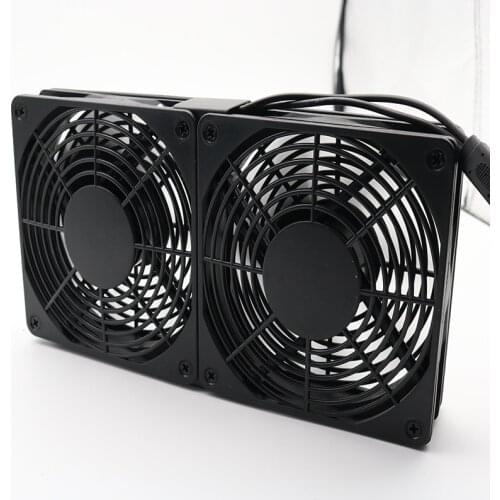 Router Cooling Fan DIY PC Cooler TV Box Wireless Silent Quiet DC 5V USB Power 120mm 240mm Fan 12CM W/Screws Protective Net