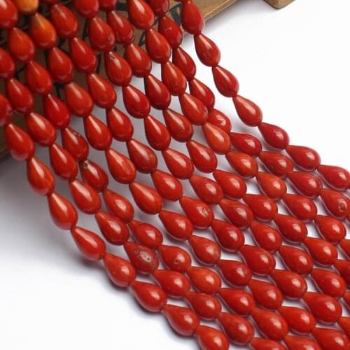 Irregular Red Coral Beads Natural Loose Sapcer Beads for Jewelry Making DIY Craft Bracelet Necklace Accessories 15" Wholesale