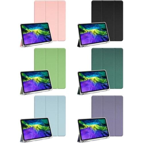 For IPad Air 4 Case With Pencil Holder 10.9 2020 PU Leather Stand Cover Funda For IPad Air 4 Air4 2020 10. 9 Inch Tablet Cases